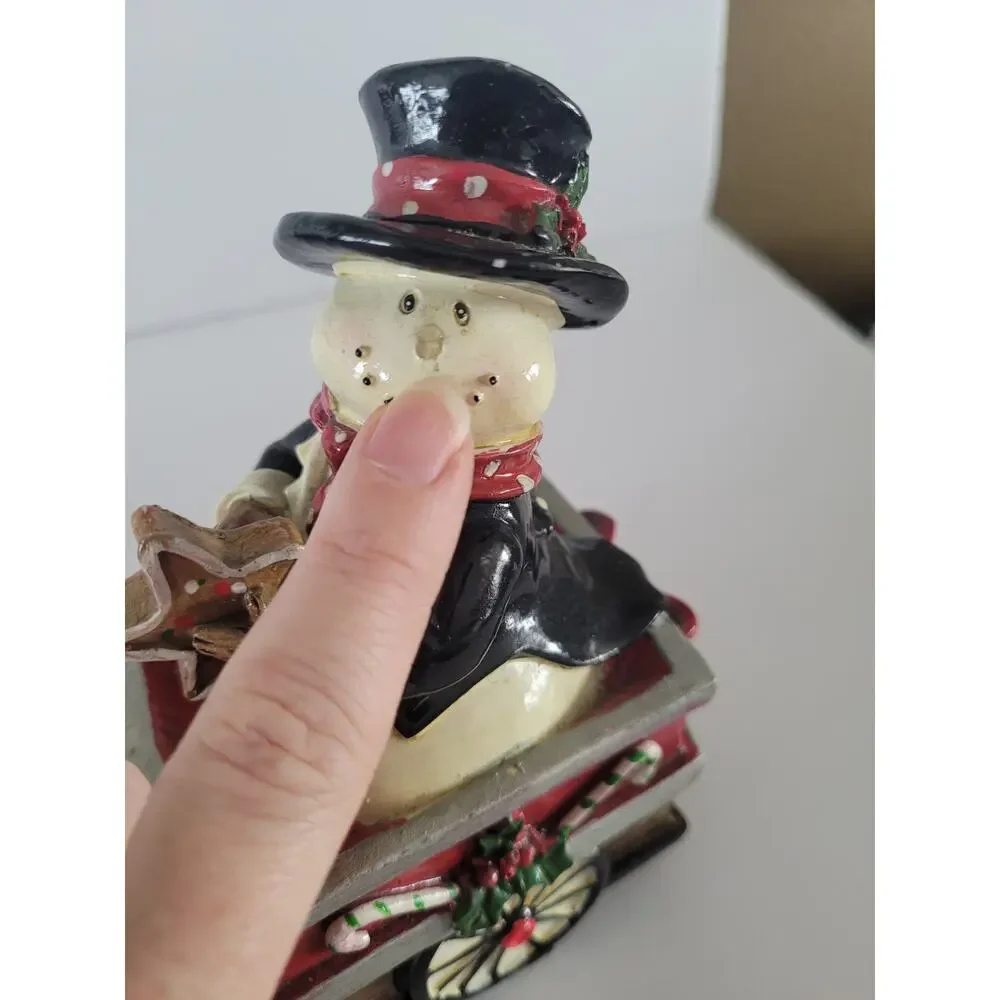 Snowman Christmas Train Musical Three Piece- FLAWED